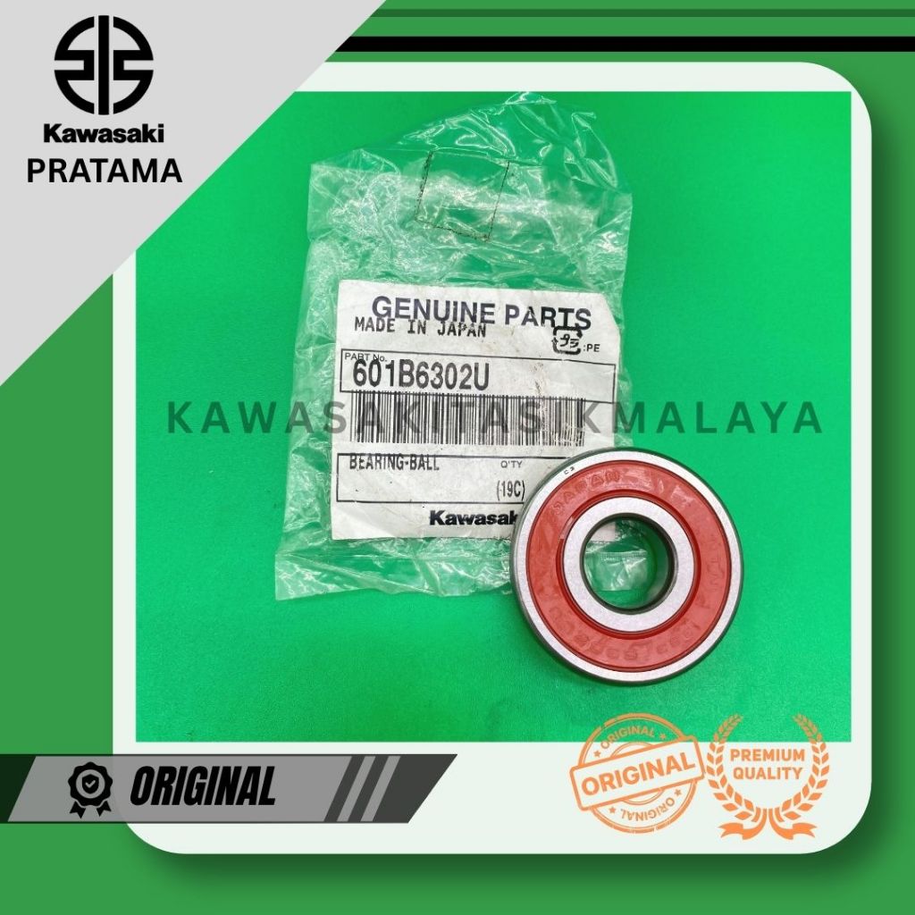 Laher Bearing Roda Kawasaki Ninja R RR belakang Kanan ORIGINAL 6302RS 601B6302U