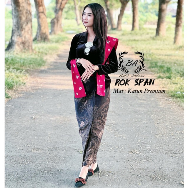 Rok Span Turangga Setelan Kebaya Wisuda/Kondangan/Lamaran/Buat Kerja Belah Samping Nyaman Dipakai