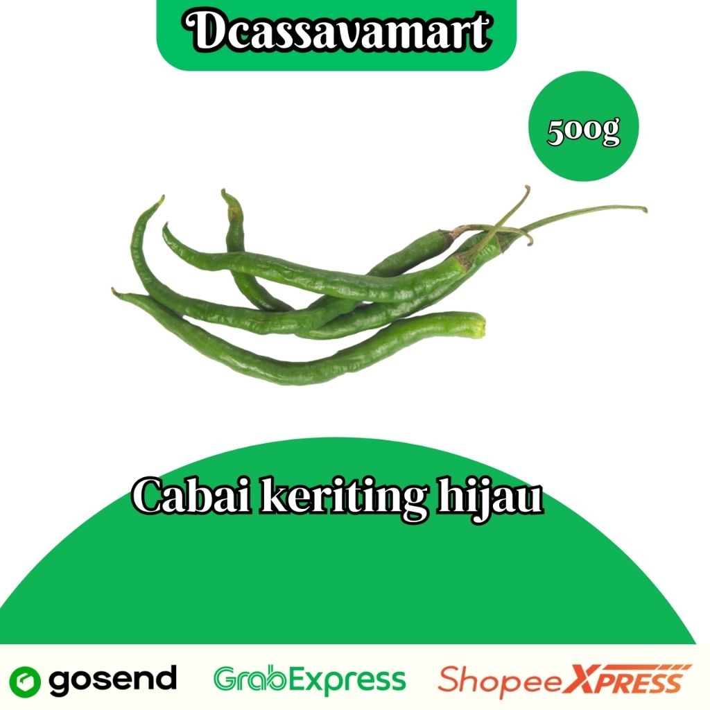 

Cabe Cabai Hijau Keriting 500 gr