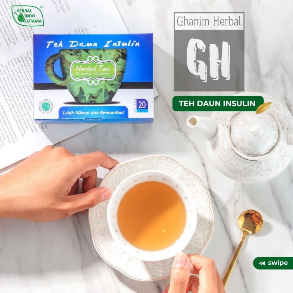 

INSULTEA Herbal Original BPOM | Teh herbal Daun Insuline | Membantu mencegah dan obati diabetes,mencegah kanker,menjaga kesehatan hati,mengendalikan kolesterol,mencegah hipertensi,menjaga kesehatan pencernaan,membantu menurunkan BB