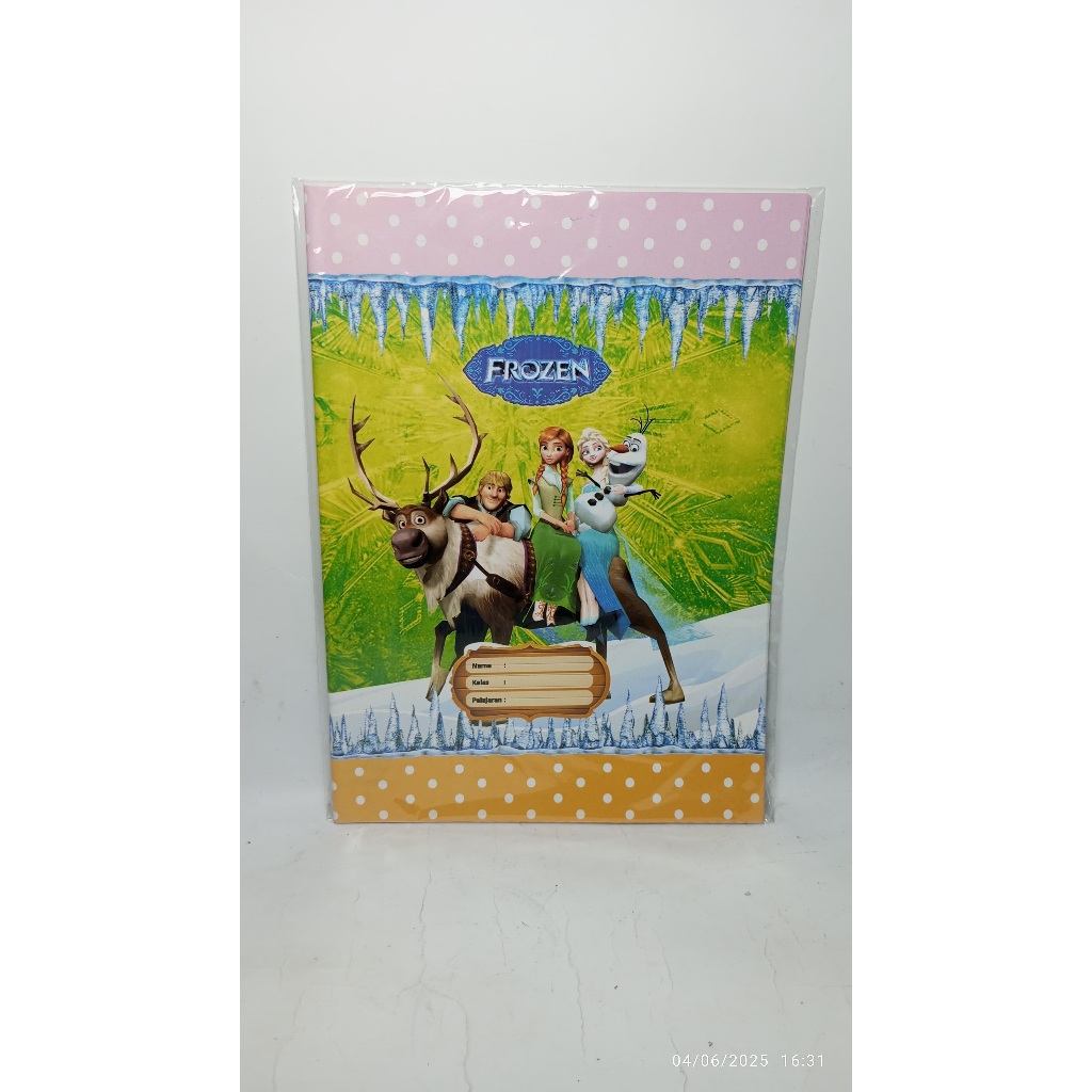 

sampul buku karakter / ukuran kwarto / 1 pack / 20 lembar