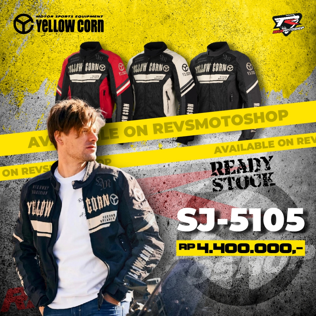 JAKET MOTOR Yellowcorn Jaket SJ-5105 Original