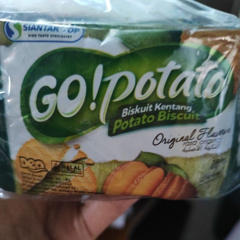 

[20pcs] Go! Potato Biskuit Kentang | Go Potato Biskuit 8gr