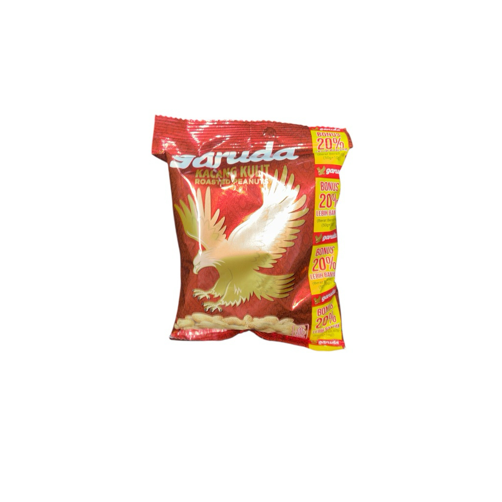 

Kacang Kulit Garuda 50+10 Gr