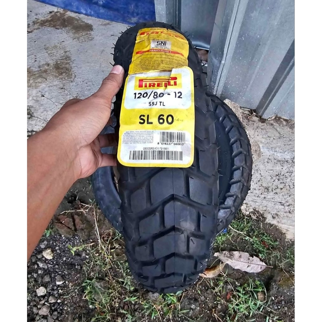 ban merk PIRELLI ring 12 120/80 SL 60 kawasaki ksr110 ksr pro monkay grom msx