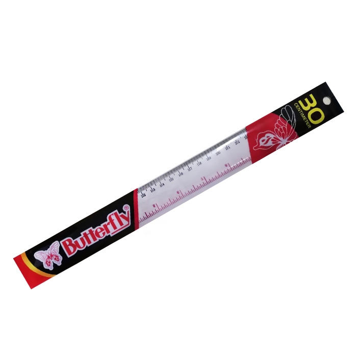 

Penggaris Butterfly Bening 30cm