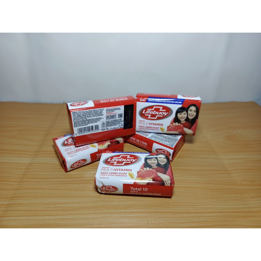 lifebuoy sabun batang 70g (5 pcs) /sabun batang / lifebuoy