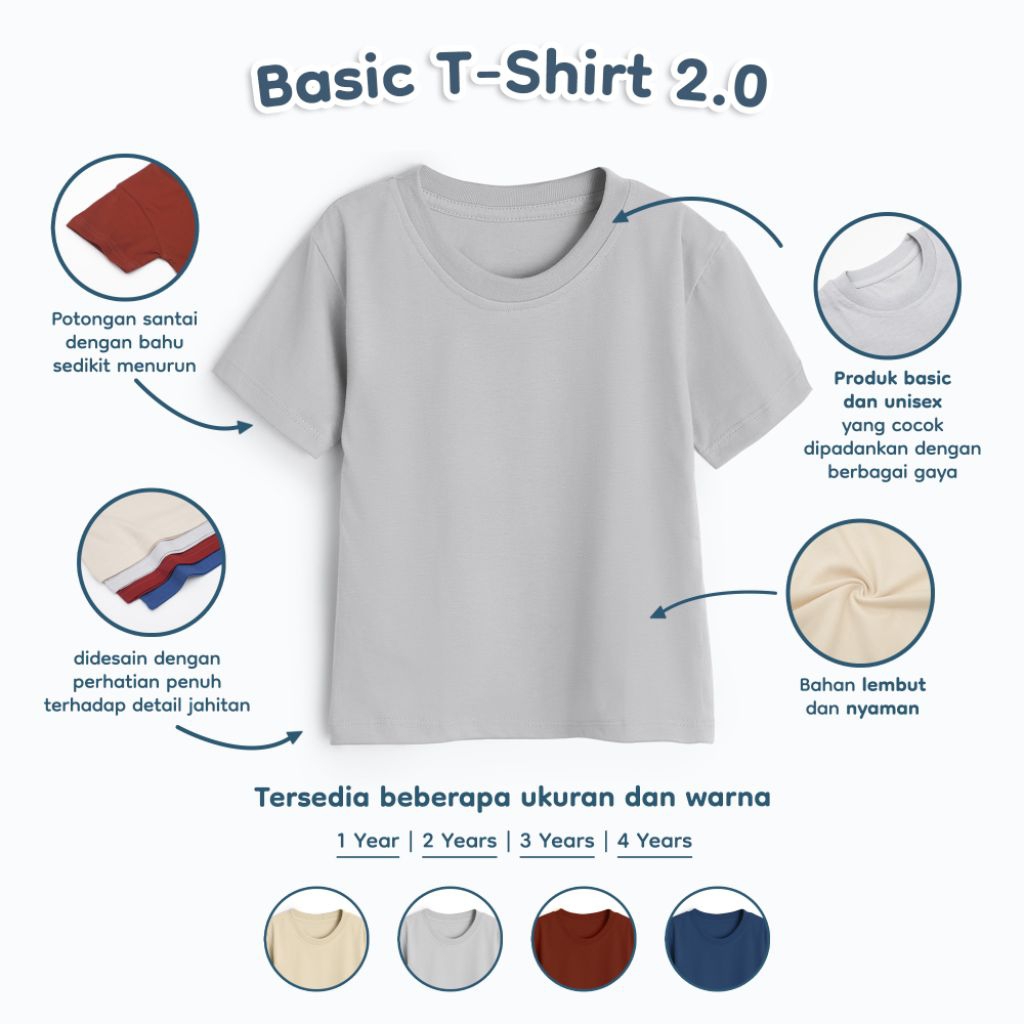 Kaos Polos Anak Jogja / Kaos Polos Jogja / Kaos Anak Jogja / Baju Anak Polos Jogja / Baju Bayi / Kao