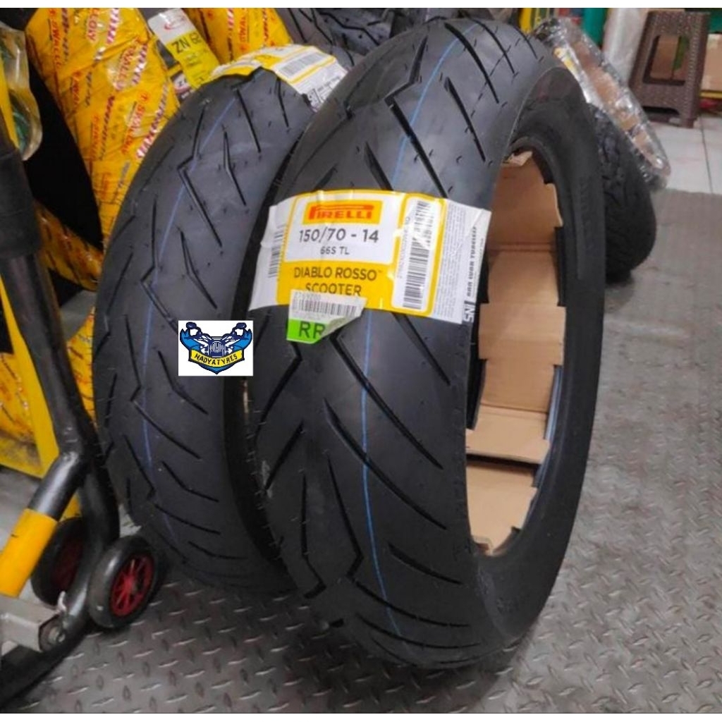 Ban pirelli rosso scooter 120/70-14 150/70-14 aerox