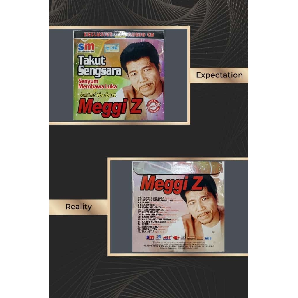 CD audio dangdut Meggy z takut sengsara