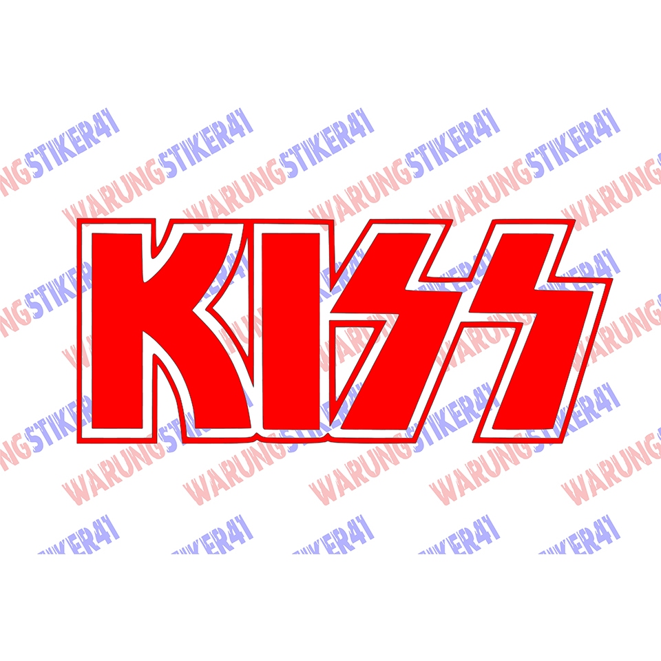 

stiker kiss sticker cutting custom keren