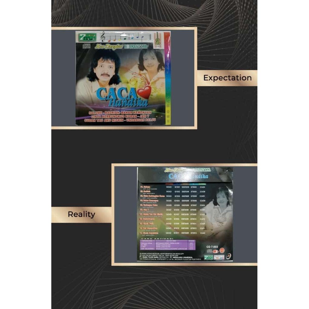 CD audio dangdut caca Handika 7nada
