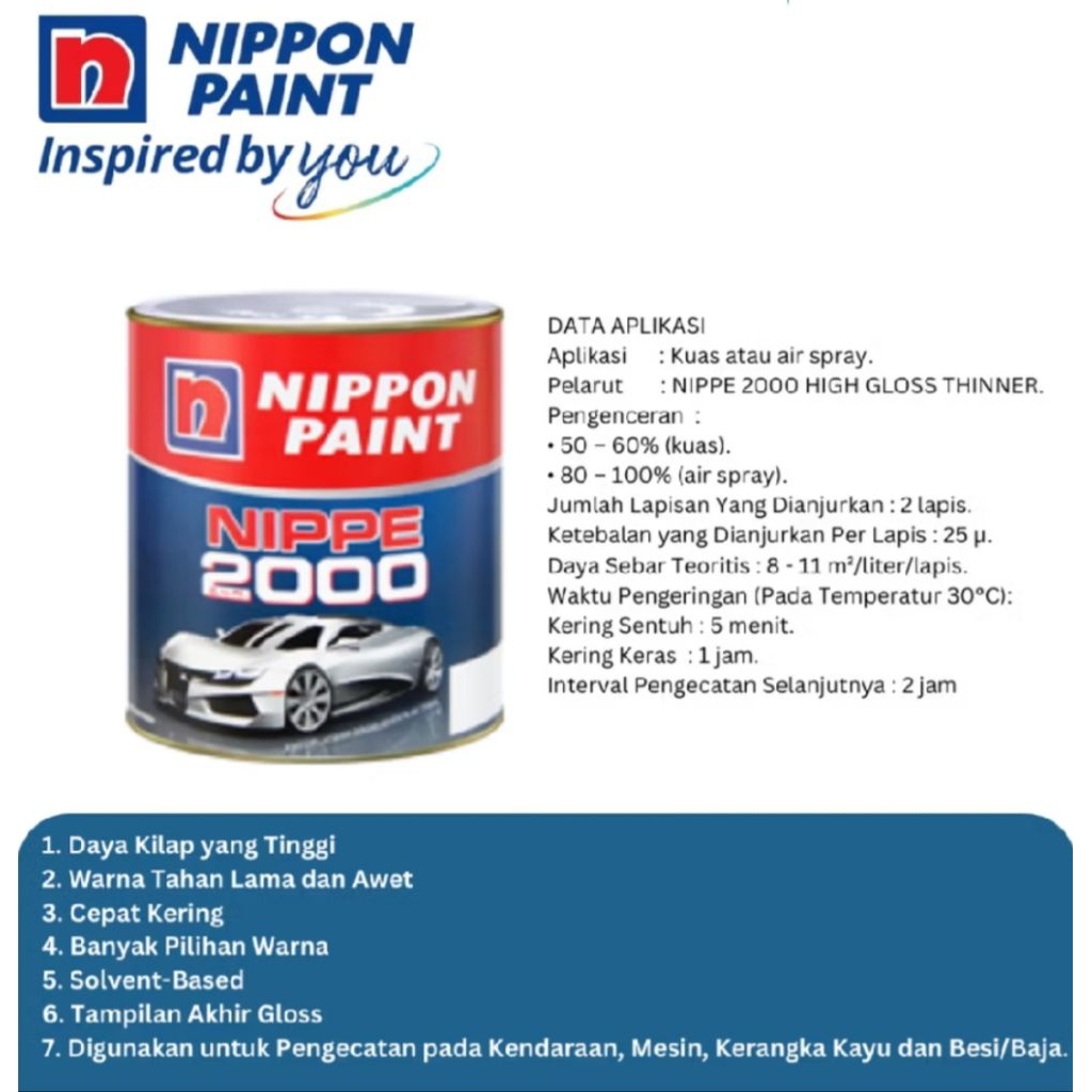 CatNippe2000NipponPaintHitamKilat