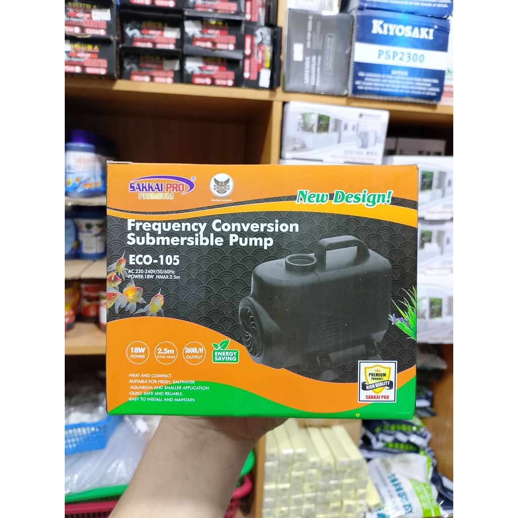 POMPA AQUARIUM & KOLAM // SAKKAI PRO ECO 105