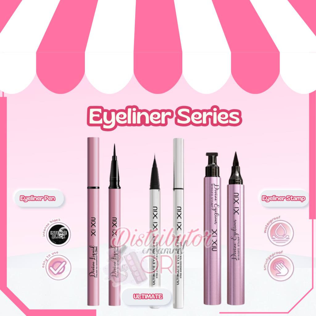 Xi Xiu Divine Liquid Eyeliner Pen Waterproof | Xixiu Eyeliner Black (✔BPOM) | ORIGINAL