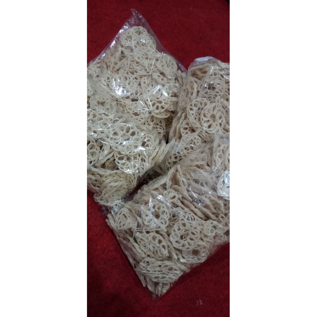 

KERUPUK MENTAH MAWAR PUTIH 500gr