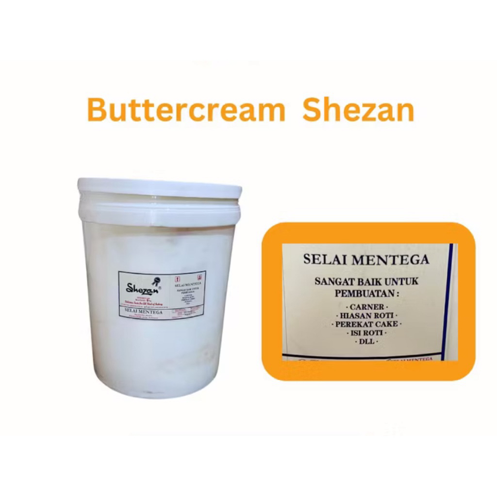 

Buttercream Siap Pakai Hiasan Kue Shezan Repack 250gr