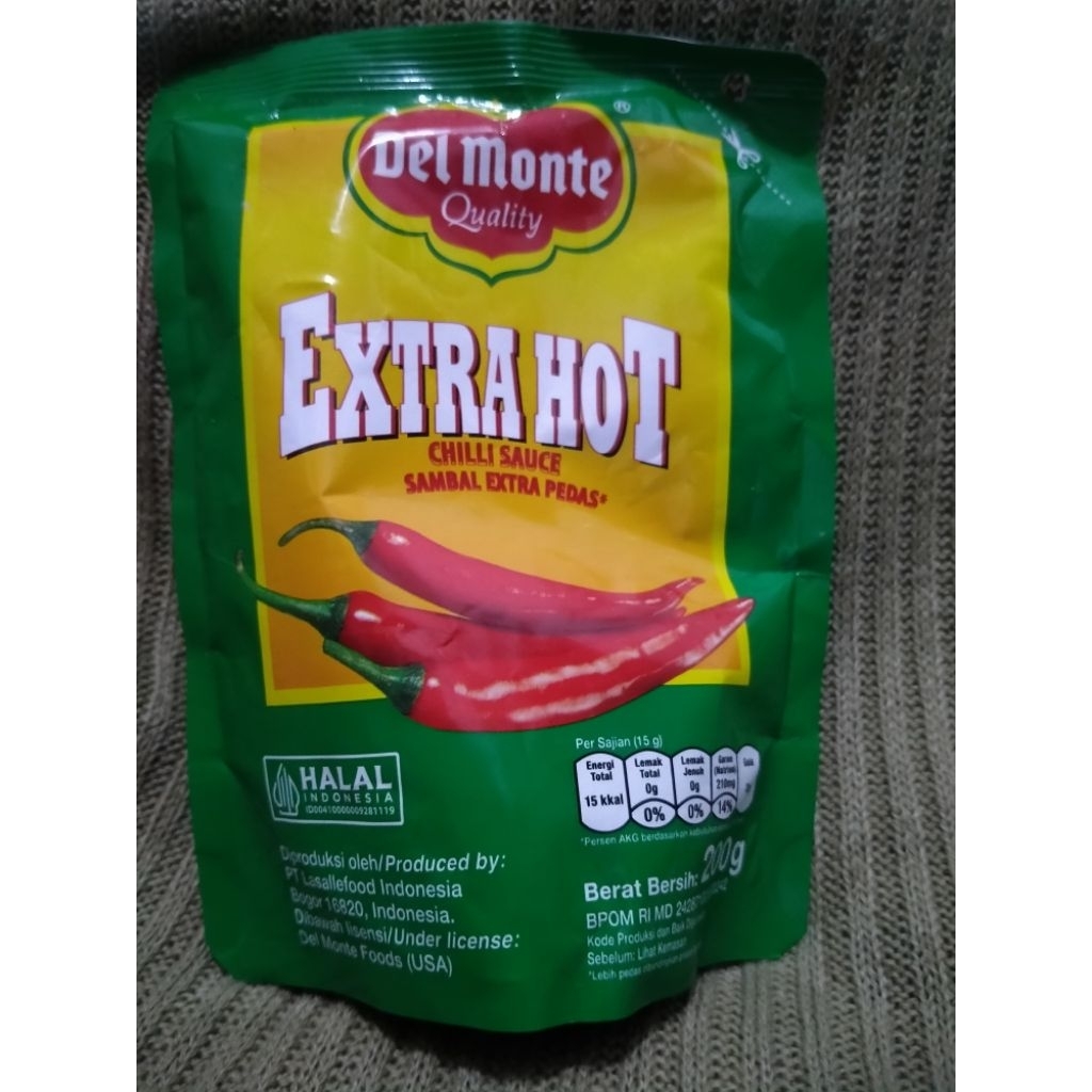 

Saus Del monte extra pedas/tomat 200gr