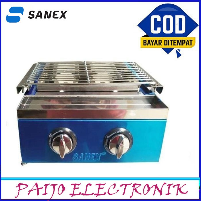 Kompor gas Sanex Panggangan Sosis 2 tungku SN KP02
