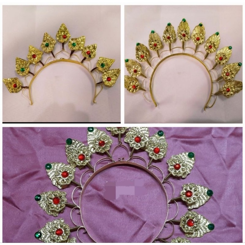 KODE X84A Original Mahkota Bando Pengantin Adat Bugis Makassar
