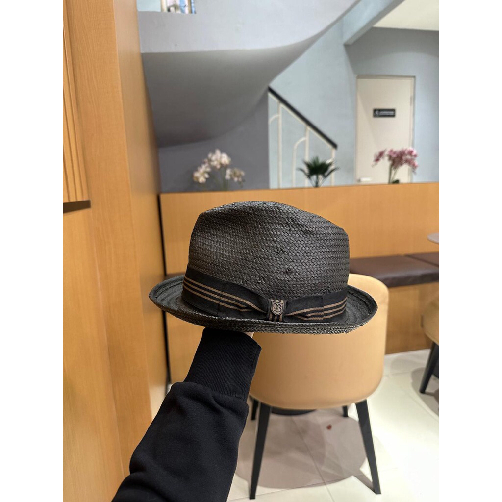 brixton fedora straw hat