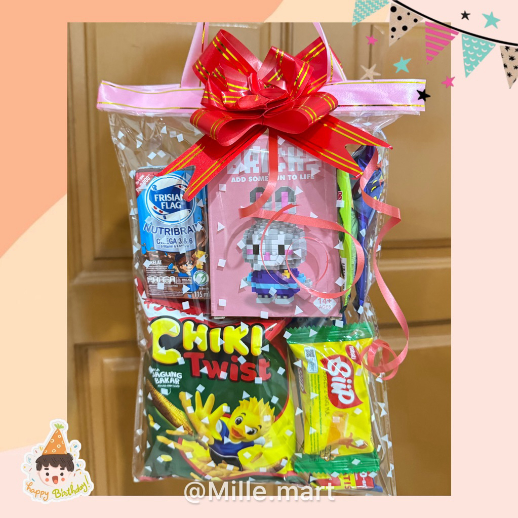 

paket snack lego + susu uht