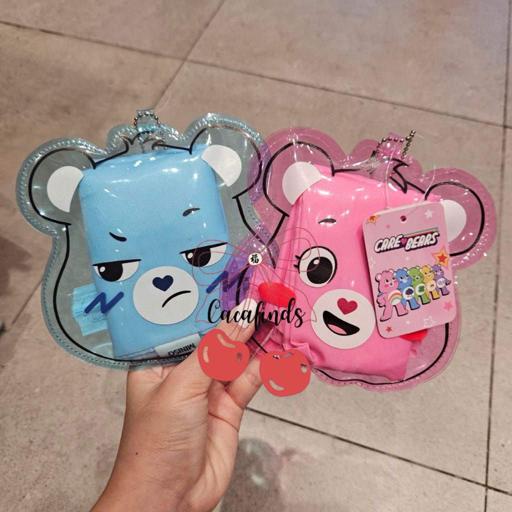 MINISO x We Care Bears‼️Foldable Shopping Bag / Tas Belanja Lipat We Care Bears Collection (Biru / P