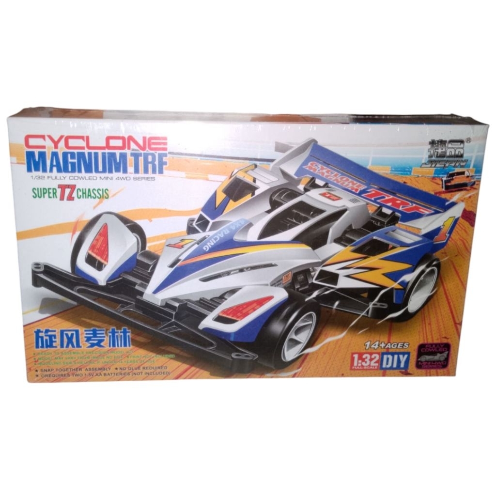 Rep Tamiya mini 4wd Cyclone magnum TRF merek JIEPIN Super TZ chassis