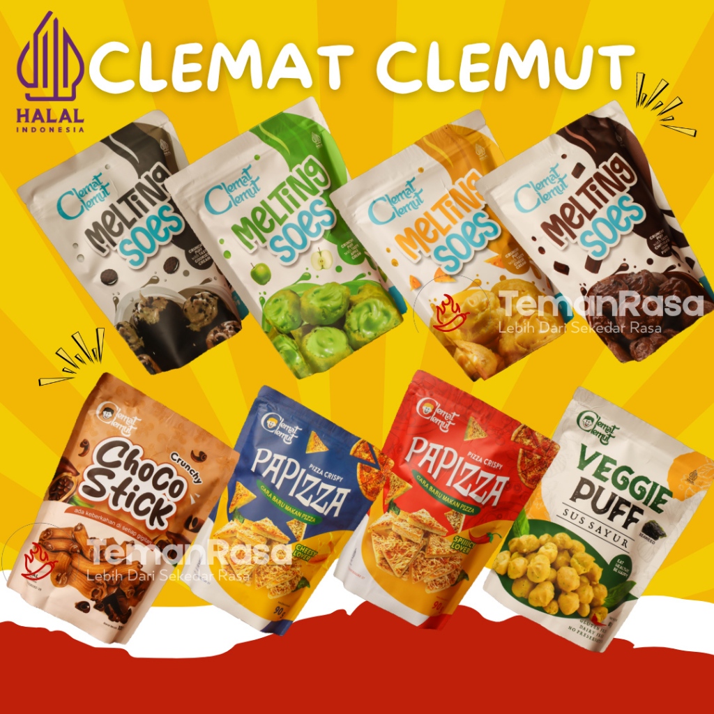 

Clemat Clemut Snack Premium – Camilan Kering Kekinian Lumer dan Renyah Berbagai Varian Rasa