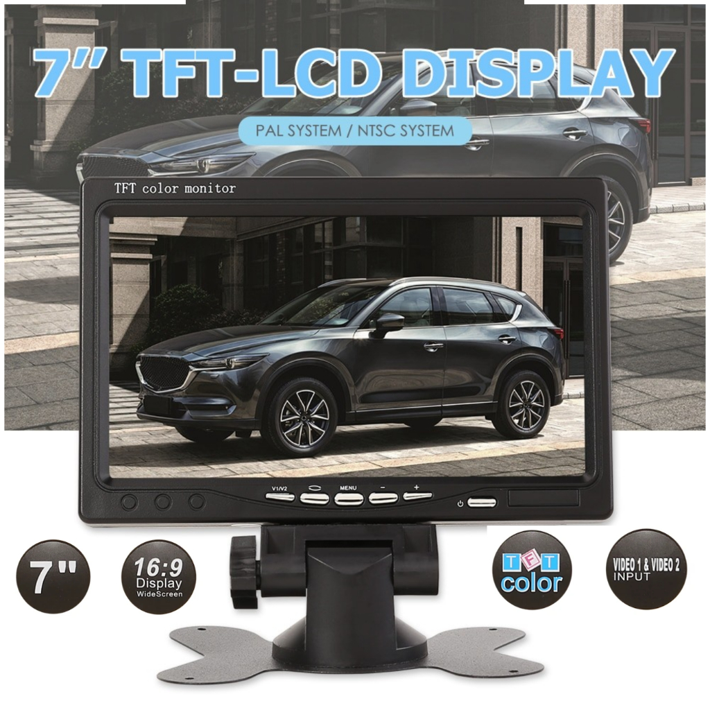 PROMO Yoelbaer Layar Monitor Mobil 7 Inch Car Digital Display TFT