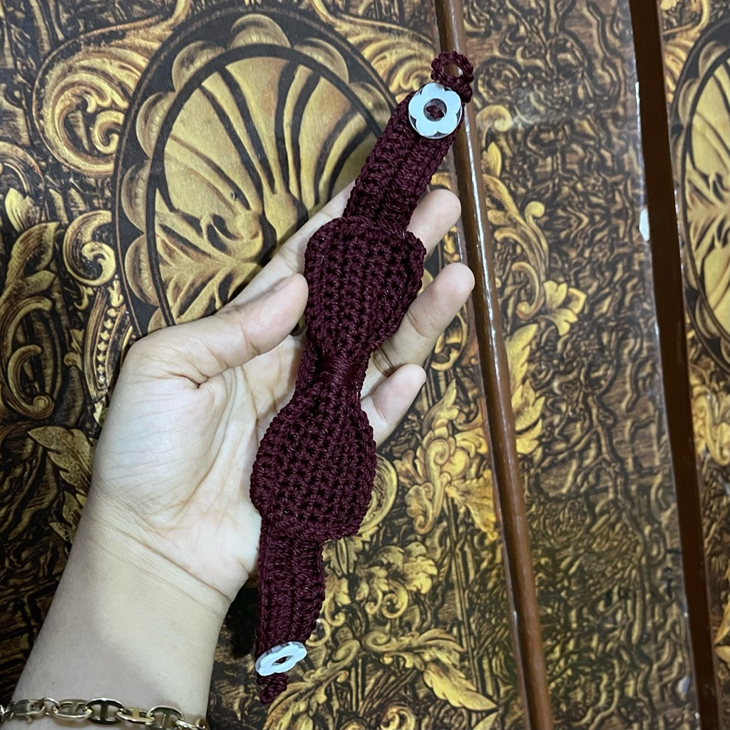 Konektor masker rajut pita / Strap mask rajut pita