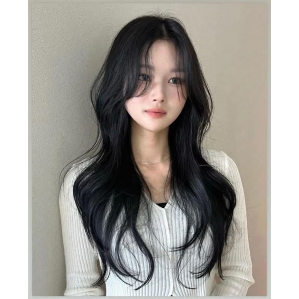 wig curl panjang korea bisa dicatok dan cuci free produk penata rambut dan silicon pembelian pertama