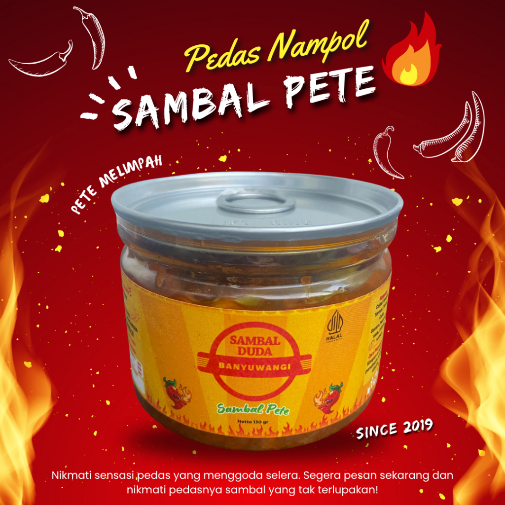 

Sambal Duda - Sambal Pete Tanpa Bahan Pengawet