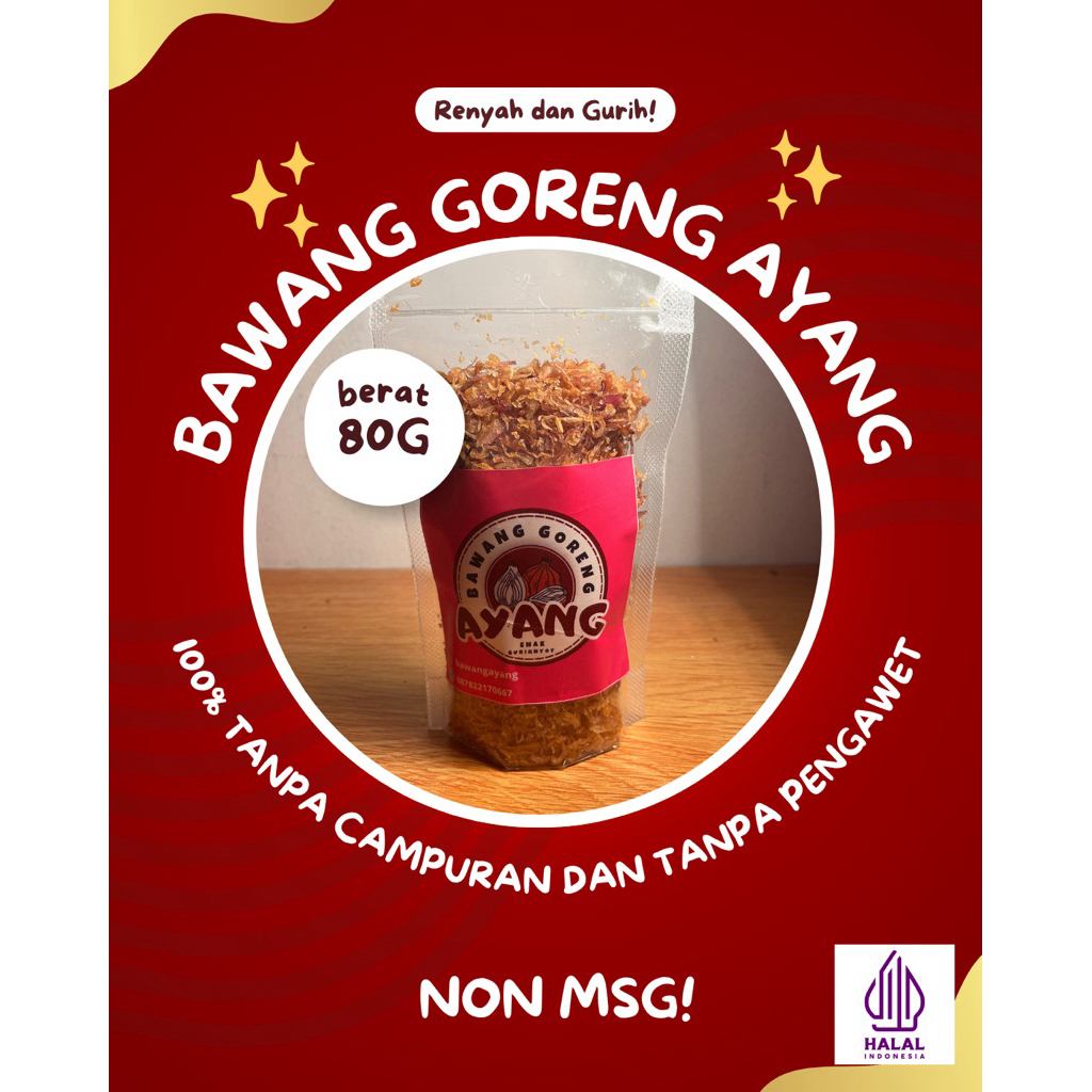 

Bawang Goreng Ayang Tanpa Campuran
