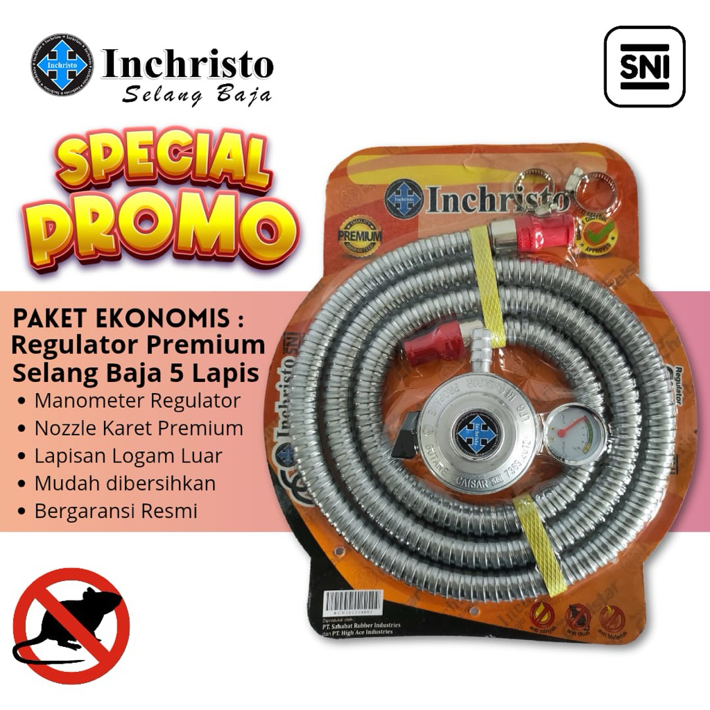 Selang Gas LPG Inchristo Regulator