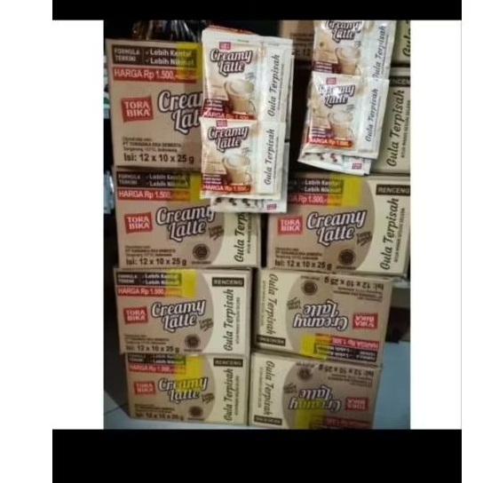 

Creamy latte carton