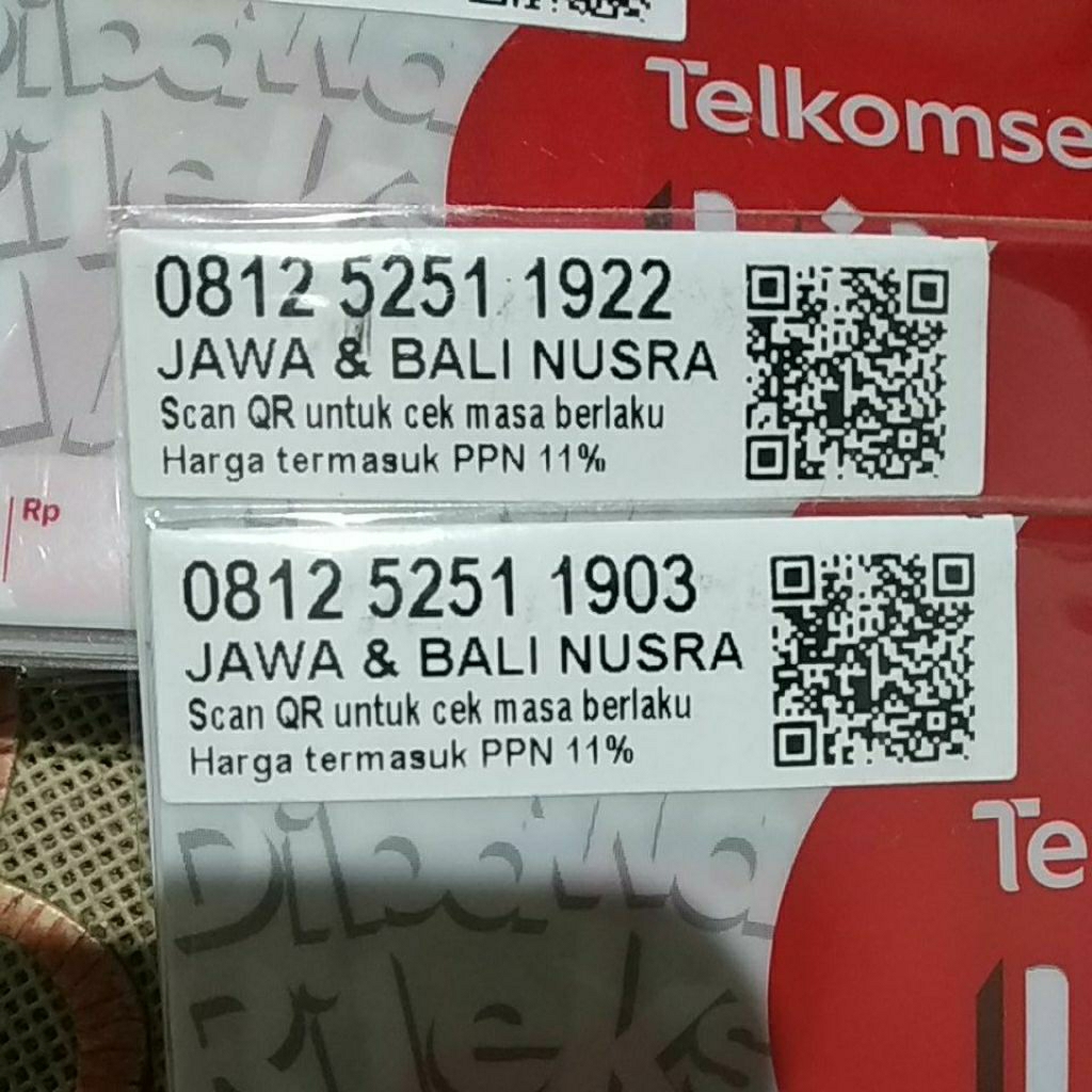 nomor cantik simpati rapi seri tahun 1922 1903