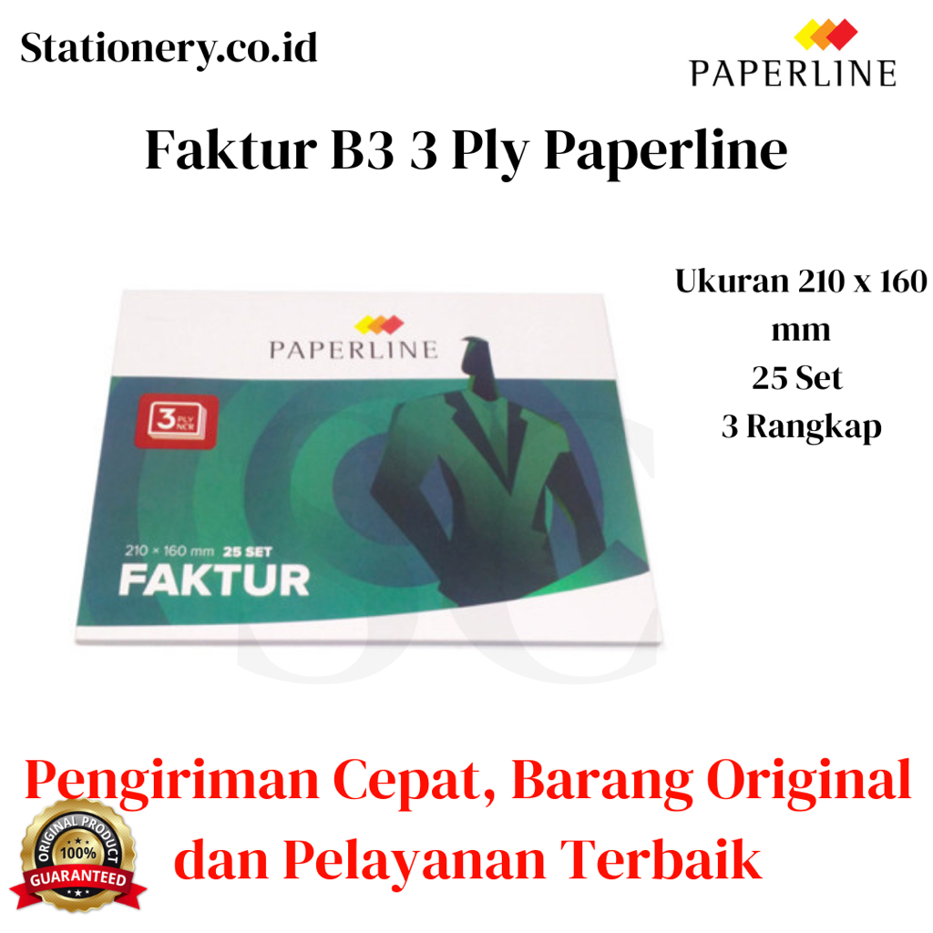 

Buku Faktur Besar 3 Ply Paperline