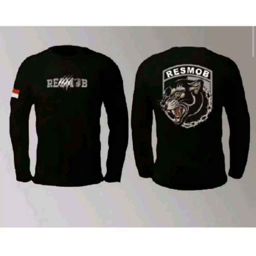 KAOS LENGAN PANJANG RESMOB  MACAN KUMBANG GARANG DESAIN EDGY