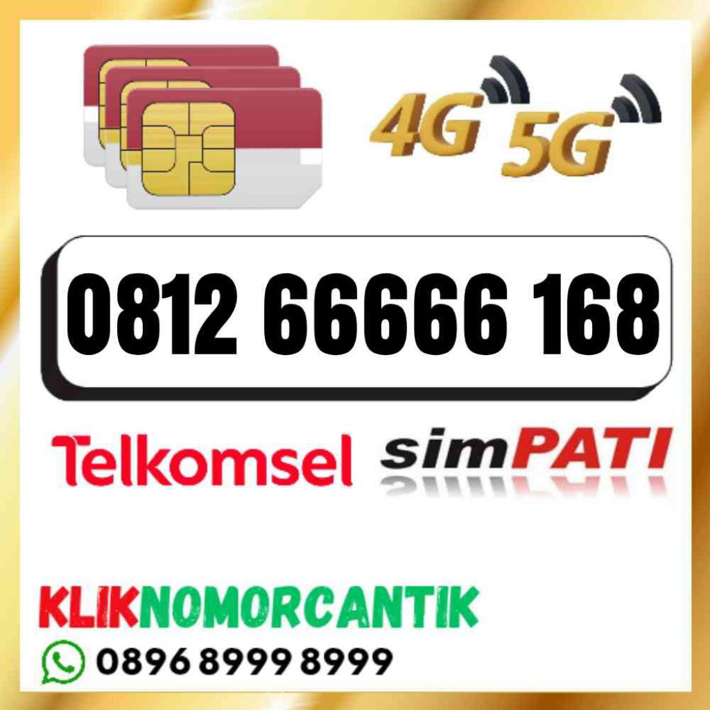 nomor cantik Telkomsel simpati O812 66666 168