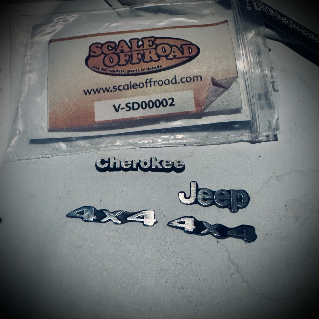 RC Adventure Cherokee Emblem Metal Scale  1/10