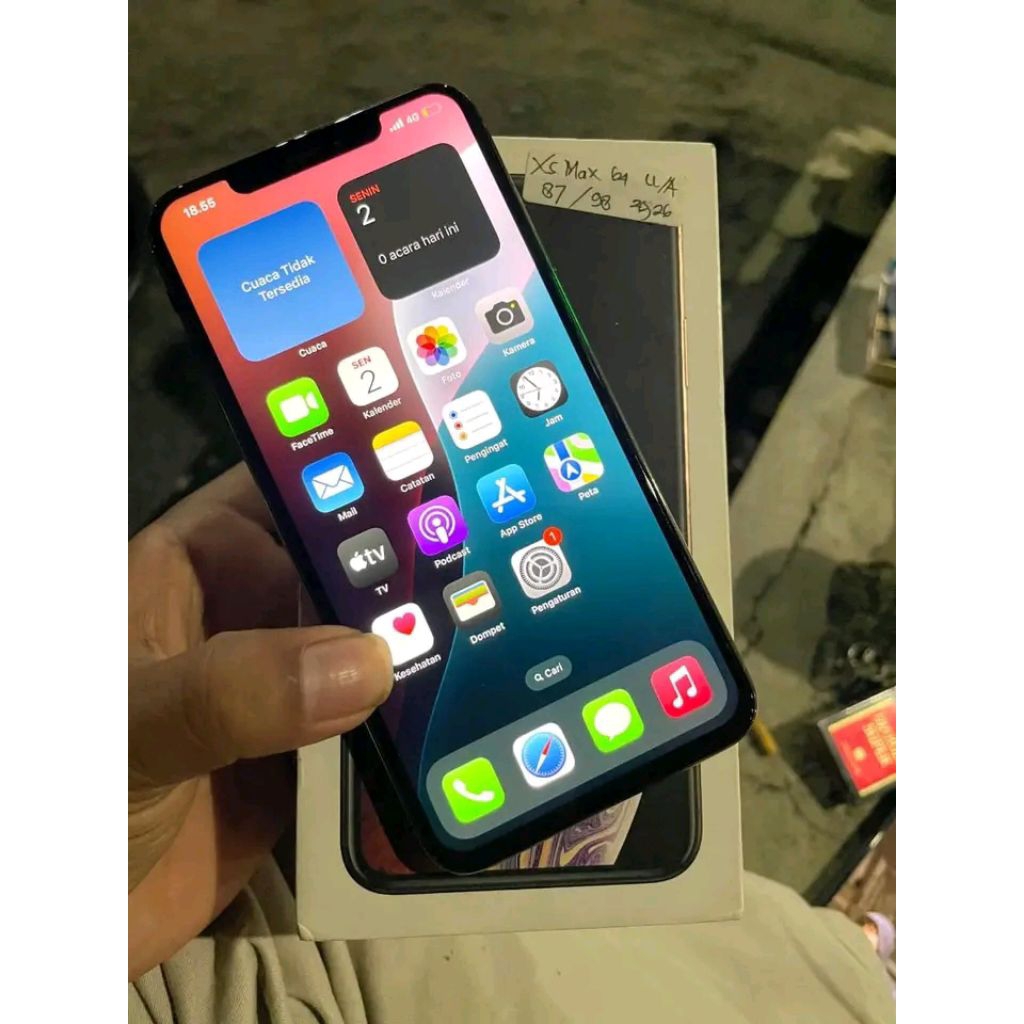iphone xs 128GB second murah garansi ibox resmi