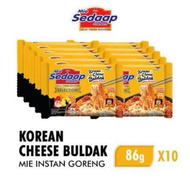 

Mi Sedaap Goreng Korean Cheese Buldak Isi 10 Pcs