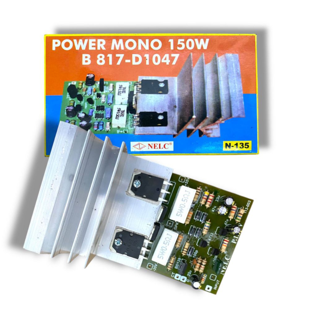 KIT POWER OCL MONO 150W B817 - D1047 ASLI AMPLIFIER AMPLI 150 W WATT 1047 817 - 135 N 135 NELC ASLI