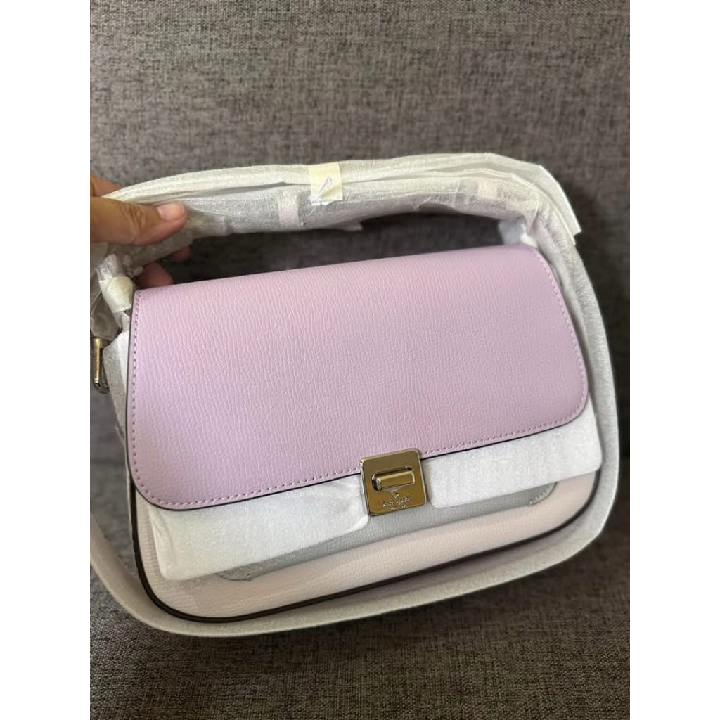 KS PHOEBE COLORBLOCK SMALL FLAP CROSSBODY VIOLET