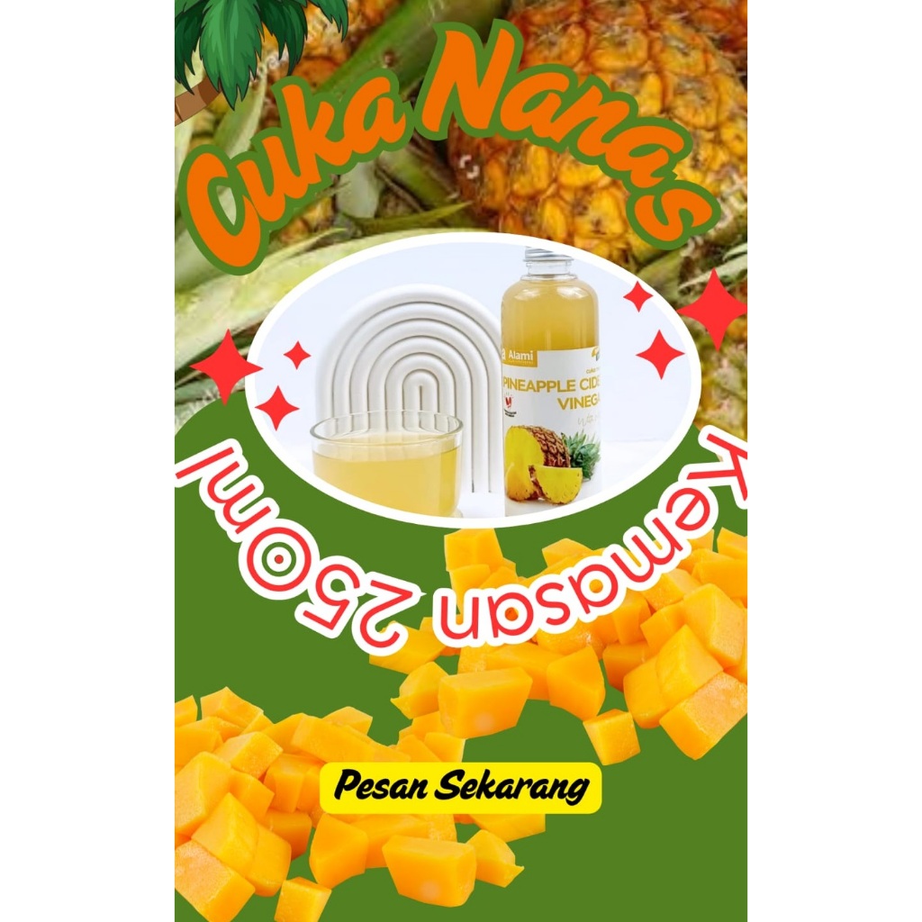 

Alami Cuka Nanas 250ML Original | Diet Detox Mengatasi Pencernaan