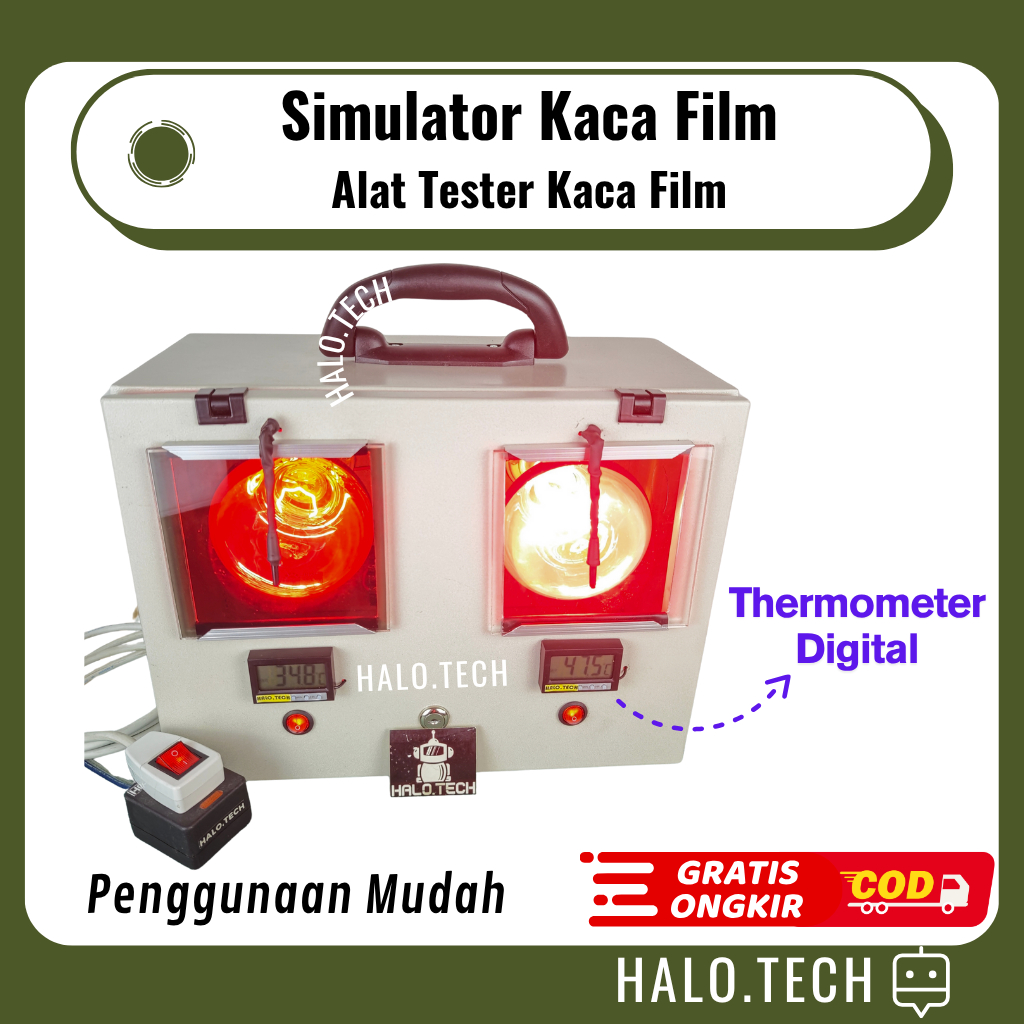 Simulator Kaca Film Alat Pemanas Tester Kaca Film Mobil Jendela Tes Kaca Film