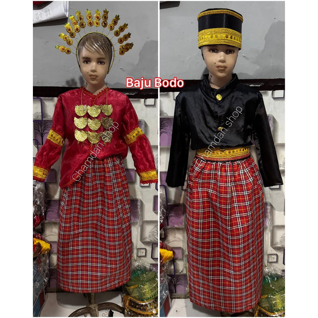 Baju Bodo Anak /Baju adat bugis/Baju Bodo/Baju adat Bodo/baju adat makassar/ baju adat sulawesi Sela