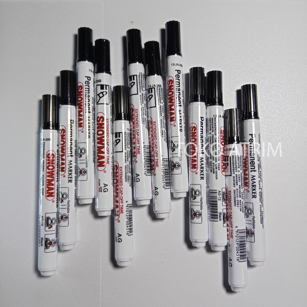

Spidol Permanen Snowman Spidol Marker Snowman AG 12 1 PCS ASLI