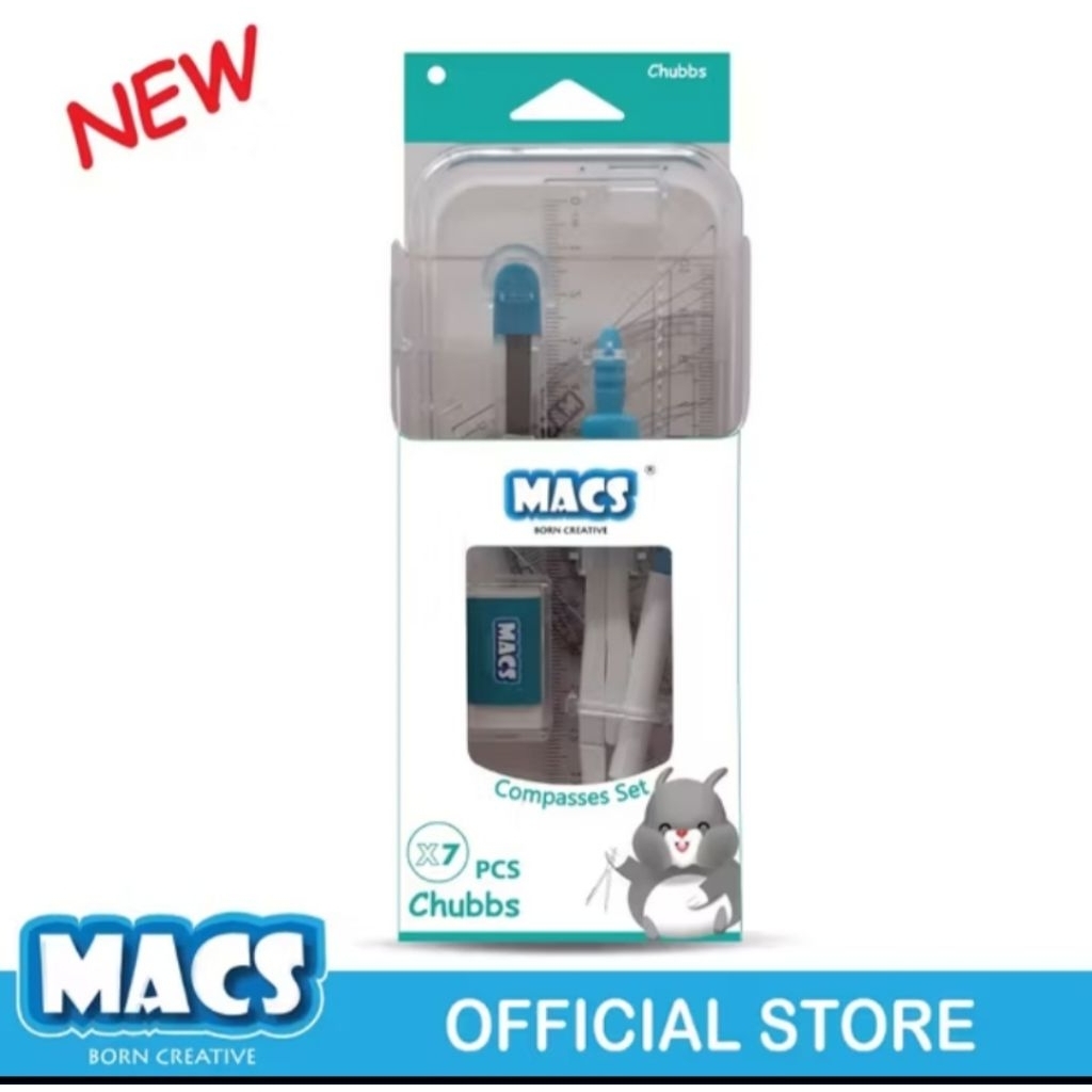 

MACS Jangka Compasses Set isi 7pcs